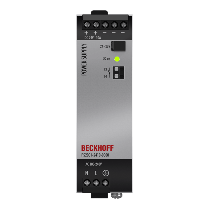 Beckhoff PS2001-2410-0000 Power supply PS2000; output: 24 V DC, 10 A; input: AC 100…240 V/DC 110…150 V, 1-phase Turkey