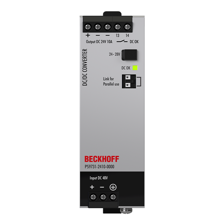 Beckhoff PS9731-2410-0000 DC/DC converter PS9700; output: 24 V DC / 10 A; input: 36…60 V DCNew Turkey