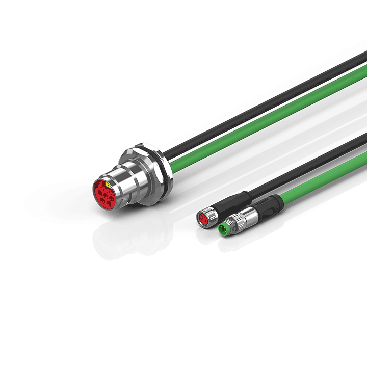 Beckhoff ZK7208-CB51-Axxx B17, ENP cable, PUR, 5 G 15 mm² + (1 x 4 x AWG22), drag chain suitable, key 1 (2 x 24 V DC + PE) Turkey