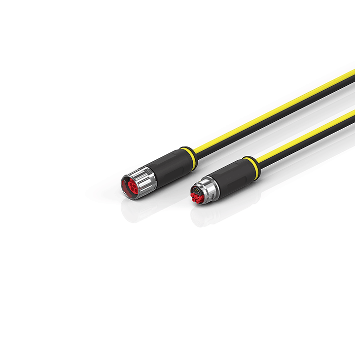 Beckhoff ZK7208-3048-Axxx B17, ENP cable, PUR, 5 G 15 mm² + (1 x 4 x AWG22), drag chain suitable, key 1 (2 x 24 V DC + PE) Turkey