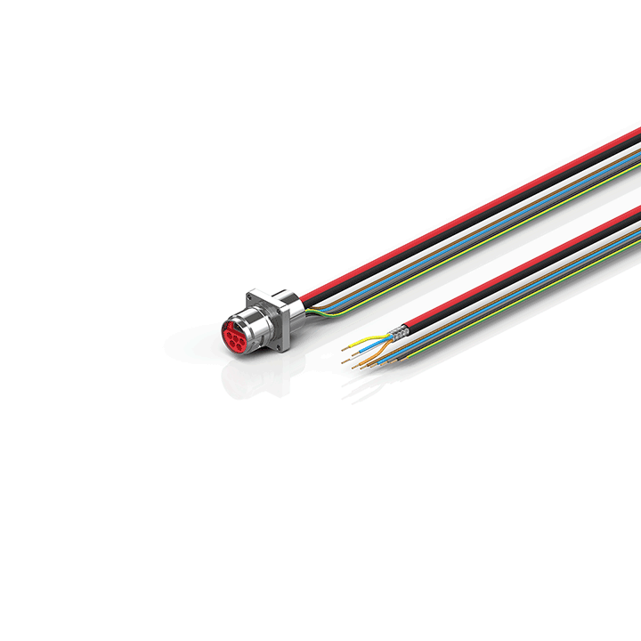 Beckhoff ZK7208-AT12-0xxx B17, ECP cable, PUR, 5 G 15 mm² + (1 x 4 x AWG22), drag chain suitable, key 1 (2 x 24 V DC + PE) Turkey