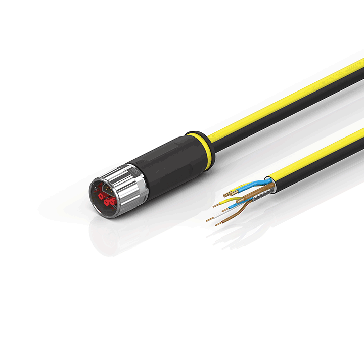 Beckhoff ZK7906-1900-Axxx ENP cable, PUR, 3 G 15 mm² + (1 x 4 x AWG22), drag chain suitable, key 3 (user-defined voltage) Turkey