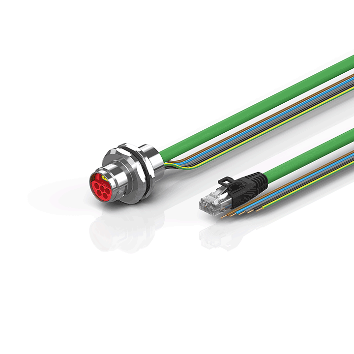 Beckhoff ZK7908-AX00-Axxx B17, ENP cable, PUR, 5 G 15 mm² + (1 x 4 x AWG22), drag chain suitable, key 3 (user-defined voltage) Turkey