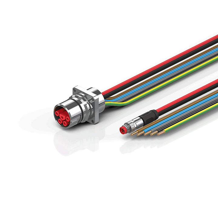 Beckhoff ZK7A14-AS00-0xxx B23, ECP cable, PUR, 5 G 40 mm² + (1 x 4 x AWG22), drag chain suitable, key 3 (user-defined voltage) Turkey