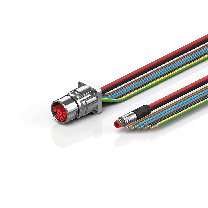 Beckhoff ZK7A14-BW00-0xxx B23, ECP cable, PUR, 5 G 40 mm² + (1 x 4 x AWG22), drag chain suitable, key 3 (user-defined voltage) Turkey