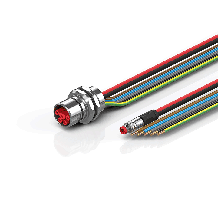 Beckhoff ZK7A14-AW00-0xxx B23, ECP cable, PUR, 5 G 40 mm² + (1 x 4 x AWG22), drag chain suitable, key 3 (user-defined voltage) Turkey