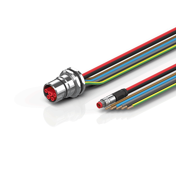 Beckhoff ZK7A14-CA00-0xxx B23, ECP cable, PUR, 5 G 40 mm² + (1 x 4 x AWG22), drag chain suitable, key 3 (user-defined voltage) Turkey