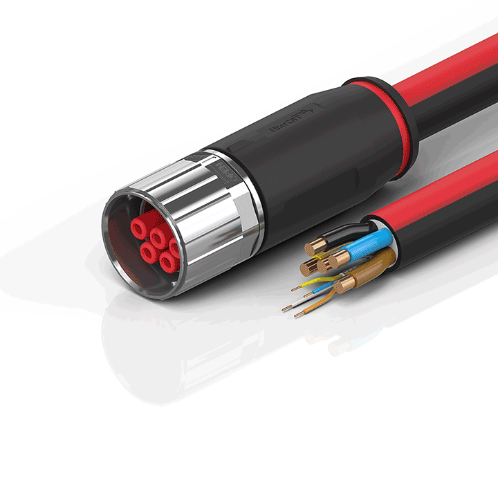Beckhoff ZK7825-3100-0xxx B40, ECP cable, PUR, 5 G 160 mm² + (1 x 4 x AWG22), drag chain suitable, key 2 (400 V AC) Turkey