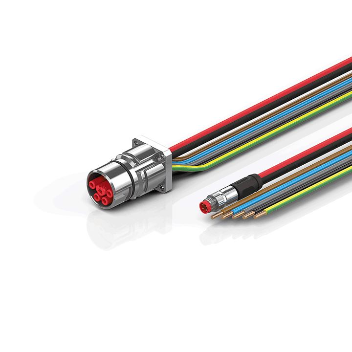 Beckhoff ZK7714-BW00-0xxx B23, ECP cable, PUR, 5 G 40 mm² + (1 x 4 x AWG22), drag chain suitable, key 2 (400 V AC) Turkey