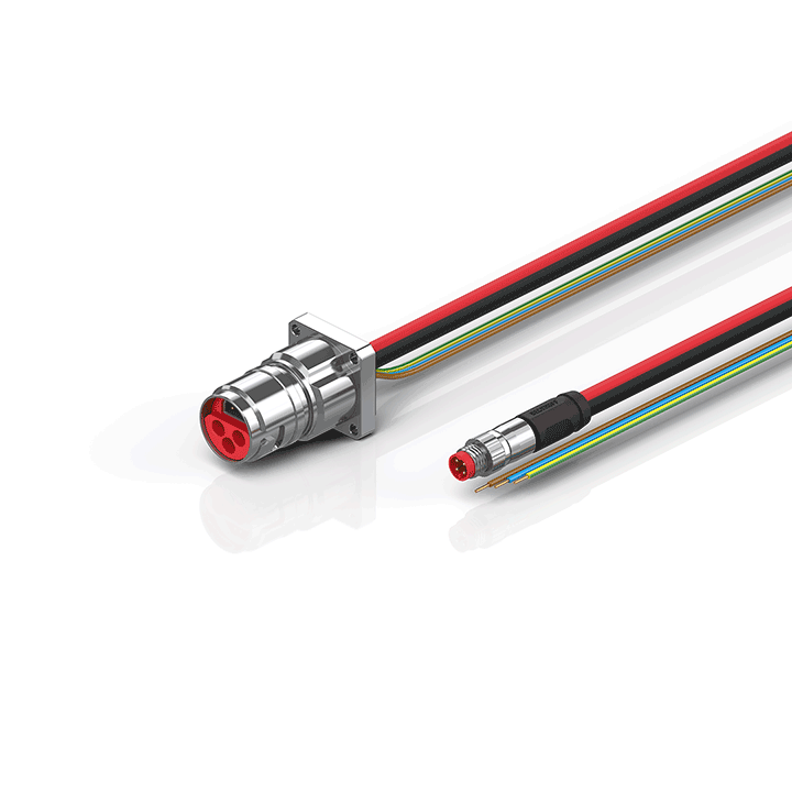 Beckhoff ZK7610-BL00-0xxx B17, ECP cable, PUR, 3 G 25 mm² + (1 x 4 x AWG22), drag chain suitable, key 2 (230 V AC) Turkey