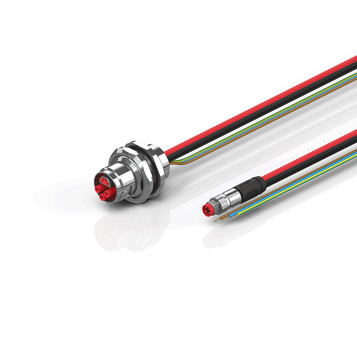 Beckhoff ZK7610-AI00-0xxx B17, ECP cable, PUR, 3 G 25 mm² + (1 x 4 x AWG22), drag chain suitable, key 2 (230 V AC) Turkey