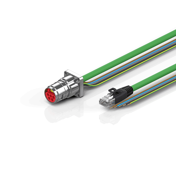 Beckhoff ZK7608-BX00-Axxx B17, ENP cable, PUR, 5 G 15 mm² + (1 x 4 x AWG22), drag chain suitable, key 2 (400 V AC) Turkey