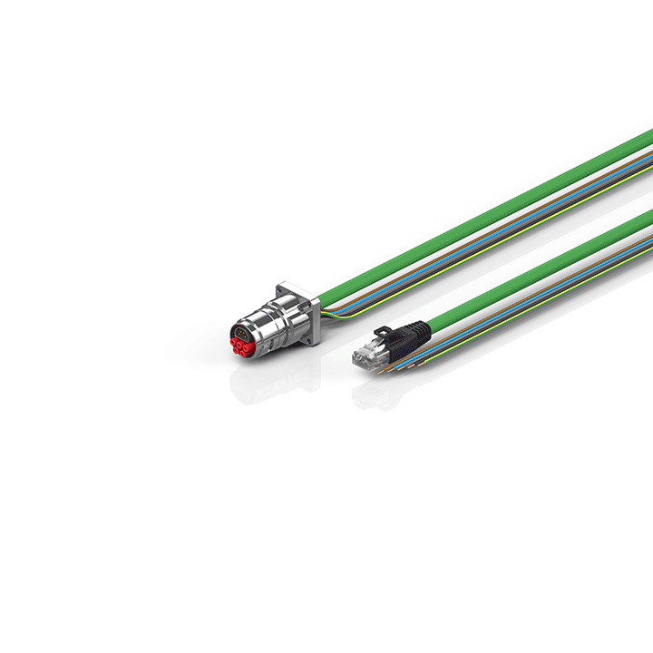 Beckhoff ZK7608-BW00-Axxx B17, ENP cable, PUR, 5 G 15 mm² + (1 x 4 x AWG22), drag chain suitable, key 2 (400 V AC) Turkey