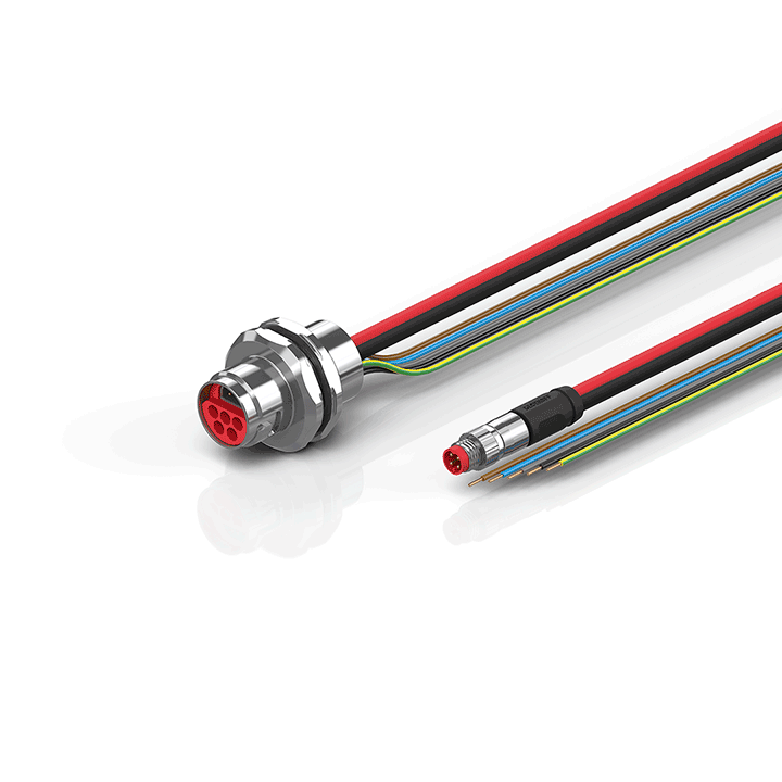 Beckhoff ZK7608-AX00-0xxx B17, ECP cable, PUR, 5 G 15 mm² + (1 x 4 x AWG22), drag chain suitable, key 2 (400 V AC) Turkey