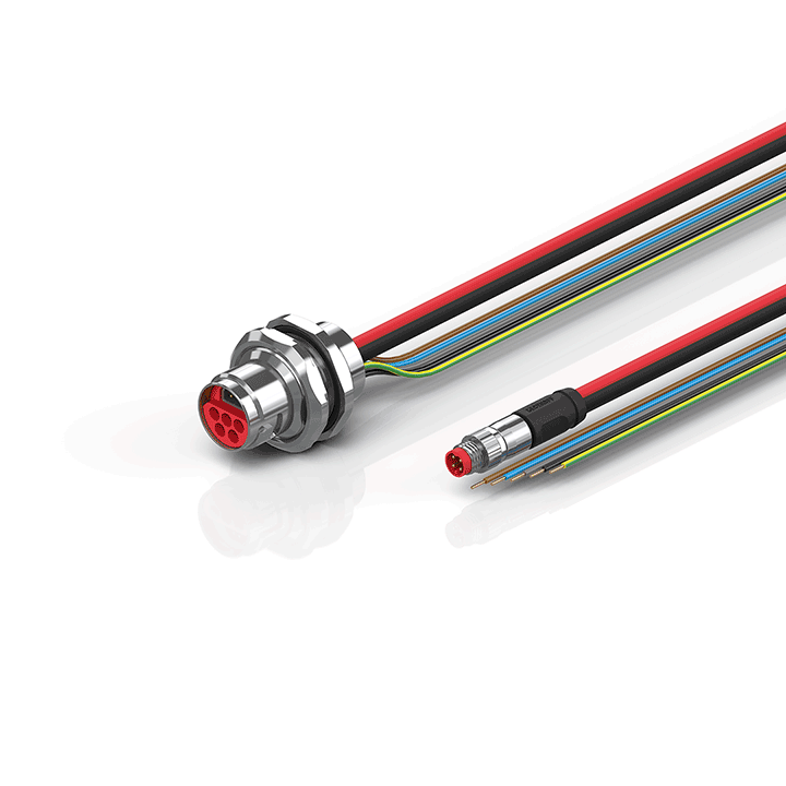 Beckhoff ZK7608-AV00-0xxx B17, ECP cable, PUR, 5 G 15 mm² + (1 x 4 x AWG22), drag chain suitable, key 2 (400 V AC) Turkey