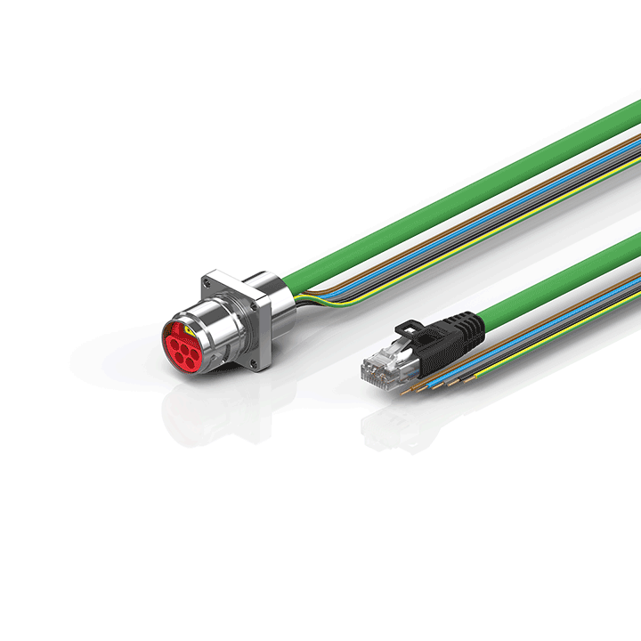 Beckhoff ZK7608-AT00-Axxx B17, ENP cable, PUR, 5 G 15 mm² + (1 x 4 x AWG22), drag chain suitable, key 2 (400 V AC) Turkey