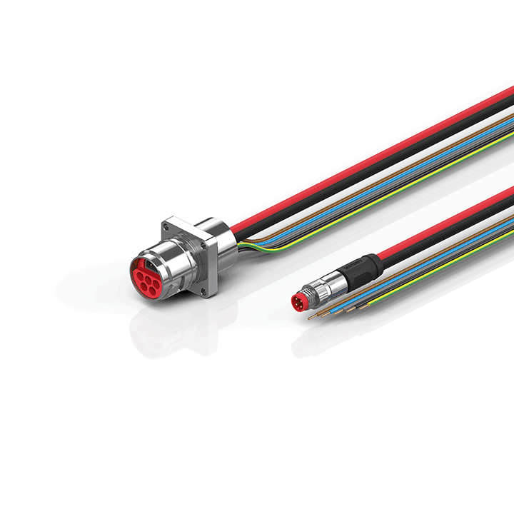 Beckhoff ZK7608-AT00-0xxx B17, ECP cable, PUR, 5 G 15 mm² + (1 x 4 x AWG22), drag chain suitable, key 2 (400 V AC) Turkey