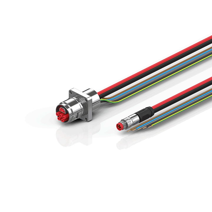 Beckhoff ZK7608-AS00-0xxx B17, ECP cable, PUR, 5 G 15 mm² + (1 x 4 x AWG22), drag chain suitable, key 2 (400 V AC) Turkey