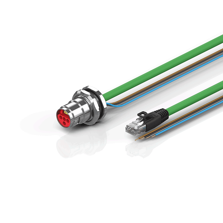 Beckhoff ZK7224-BT00-Axxx B17, ENP cable, PUR, 4 x 15 mm² + (1 x 4 x AWG22), drag chain suitable, key 1 (2 x 24 V DC) Turkey