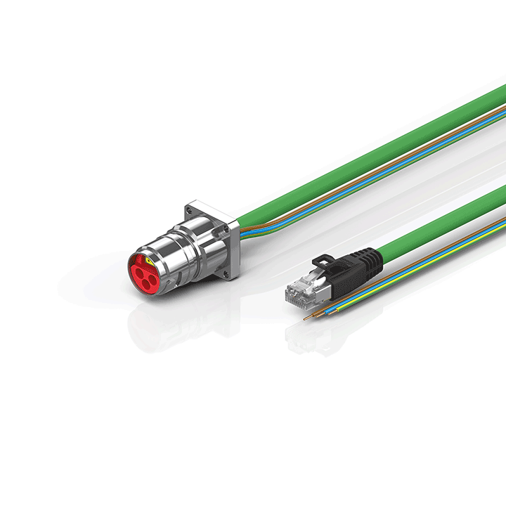 Beckhoff ZK7210-BL00-Axxx B17, ENP cable, PUR, 3 G 25 mm² + (1 x 4 x AWG22), drag chain suitable, key 1 (24 V DC) Turkey