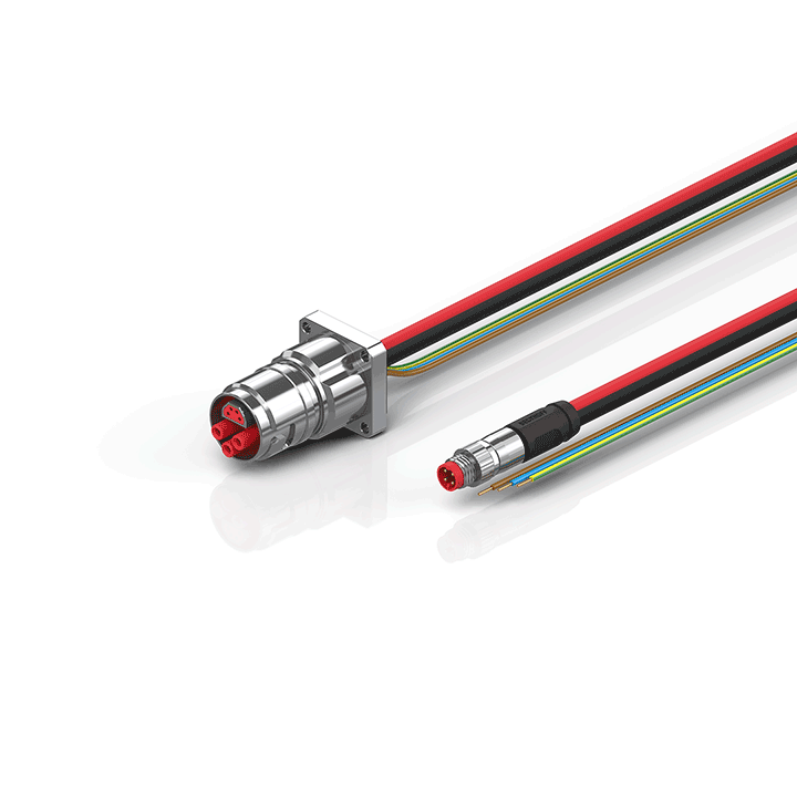Beckhoff ZK7210-BK00-0xxx B17, ECP cable, PUR, 3 G 25 mm² + (1 x 4 x AWG22), drag chain suitable, key 1 (24 V DC) Turkey