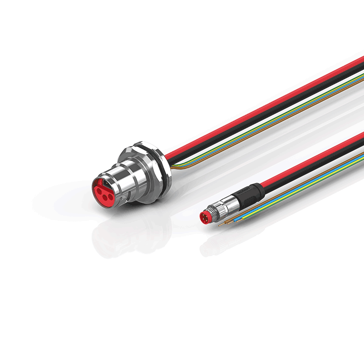 Beckhoff ZK7206-BP00-0xxx B17, ECP cable, PUR, 3 G 15 mm² + (1 x 4 x AWG22), drag chain suitable, key 1 (24 V DC) Turkey