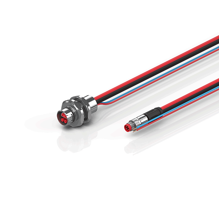Beckhoff ZK7102-AE00-0xxx B12, ECP cable, PUR, 2 x 075 mm² + (1 x 4 x AWG22), drag chain suitable, key 1 (24 V DC) Turkey