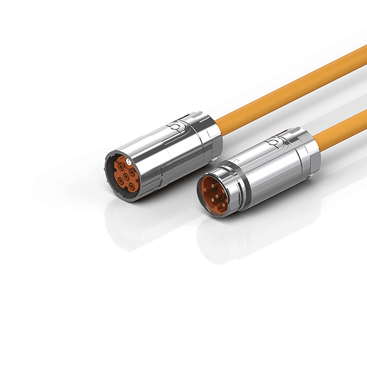 Beckhoff ZK4501-8025-xxxx Motor extension cable 4 mm² with M40 speedtec® plug, drag-chain suitable Turkey