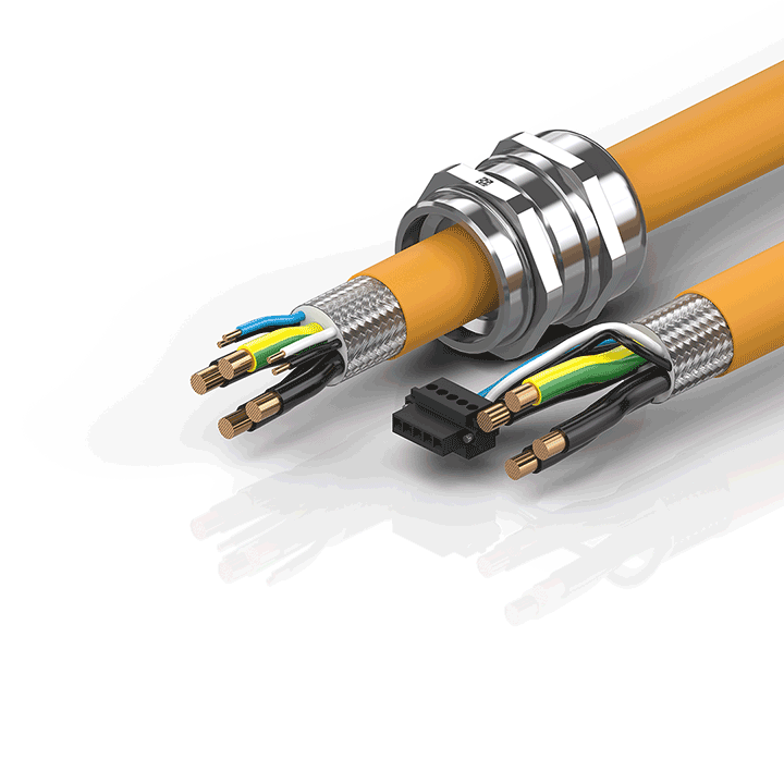 Beckhoff ZK4506-8027-xxxx Motor connection cable 10 mm² with M40 cable gland, drag-chain suitable Turkey