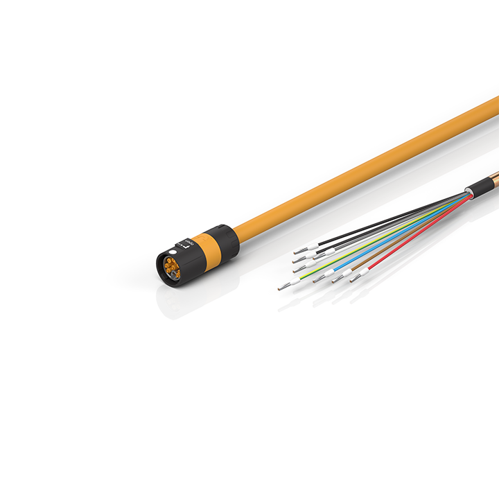 Beckhoff ZK4704-0401-2xxx Motor connection cable 075 mm² with itec® plug for motors with OCT, fixed installation Turkey