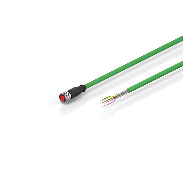 Beckhoff ZK4724-0410-2xxx Resolver connection cable 025 mm² with M12 plug for motors with resolver, drag-chain suitable Turkey