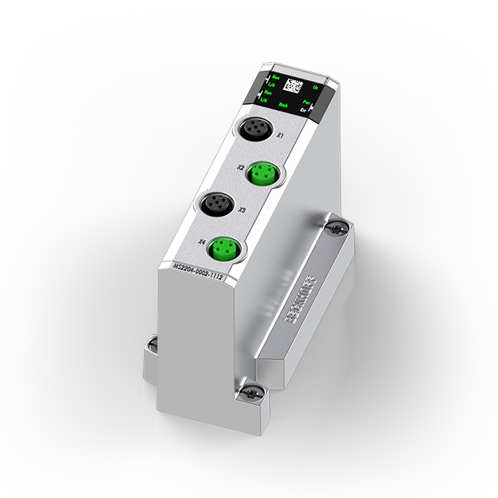Beckhoff MS2204-0002-1112 System module, EtherCAT power infeed + forwarding, EtherCAT, 24 V DC, 4 A, M12 Turkey