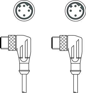 Leuze KSS ET-M12-4W-M12-4W-P7-100 Interconnection cable Turkey