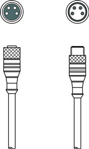Leuze KDS U-M8-4A-M8-4A-P1-030 Interconnection cable Turkey