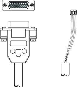 Leuze KB 900-500-MA 921-MA200i Interconnection cable