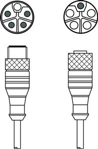 Leuze KDS PL-M12-5A-M12-5A-P0-020 Interconnection cable Turkey