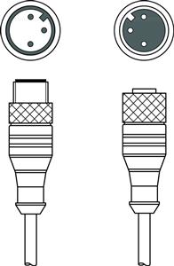 Leuze CB-M12-1500X-3GF/GM Interconnection cable Turkey