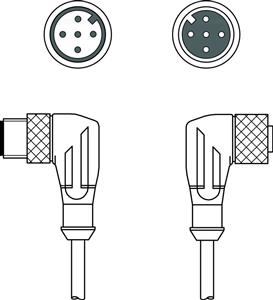 Leuze KDS DN-M12-5W-M12-5W-P3-030 Interconnection cable Turkey