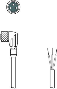 Leuze KD U-M8-3W-P1-030-DP Connection cable Turkey