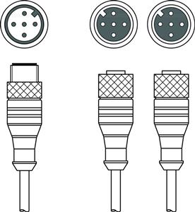 Leuze KY-S-SDD-25A25A24A-100-P1-X01 Interconnection cable Turkey