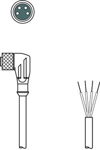 Leuze KD U-M8-4W-P1-030 Connection cable Turkey