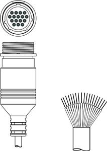 Leuze KD S-M30-16A-V1-500 Connection cable Turkey