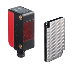 Leuze Set PRK5/4P-M8 + TKS 40x60.A Polarized retro-reflective photoelectric sensor set