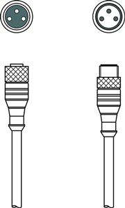 Leuze KDS U-M8-3A-M8-3A-V1-010 Interconnection cable Turkey