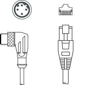 Leuze KSS ET-M12-4W-RJ45-A-P7-150 Interconnection cable Turkey