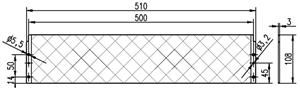 Leuze Reflektor OCS 450x80mm-M Reflective tape