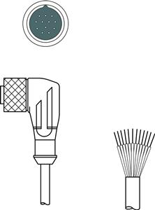 Leuze KD U-M23-CW-P1-050 Connection cable Turkey