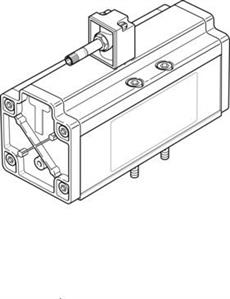 Festo MDH-5/2-3/4-D-4-24DC Solenoid valve