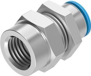 Festo QSSF-1/4-6-B Bulkhead push-in fitting