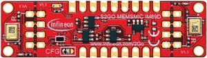 Infineon S2GO MEMSMIC IM69D Boards with two high-performance digital MEMS microphones and ready to use Arduino library